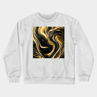 ELEGANT GOLDEN LIQUID MARBLE DESIGN, IPHONE CASE AND MORE Crewneck Sweatshirt